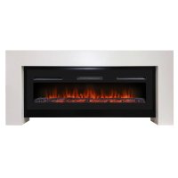 Каминокомплект Firelight Suprema Long с очагом Electrolux Infinity EFP/P-1600ULS белый/черный