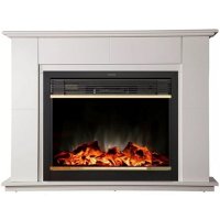 Каминокомплект Interflame Бланк с очагом Jupiter FX M Brass белый