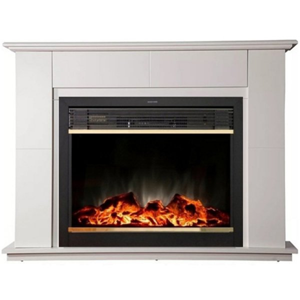 Каминокомплект Interflame Бланк с очагом Jupiter FX M Brass белый