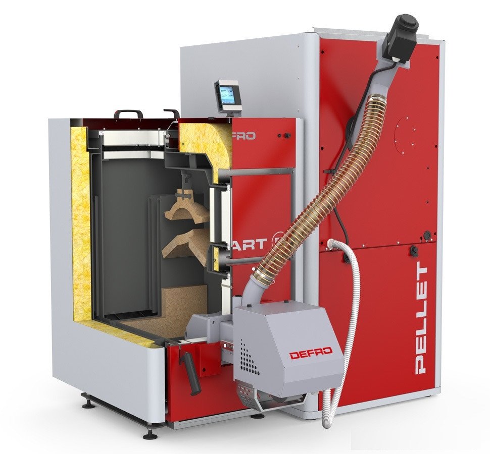 Напольный твердотопливный котел Defro Smart Ekopell 28