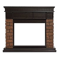 Портал Firelight Bricks Wood 25 камень коричневый/шпон темный дуб