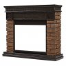 Портал Firelight Bricks Wood 25 камень коричневый/шпон темный дуб