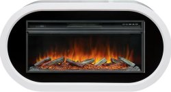 Каминокомплект Royal Flame Ellipse с очагом Vision 42 LOG LED белый с черным