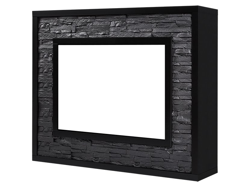 Портал Firelight Loft 30 камень черный/черная эмаль