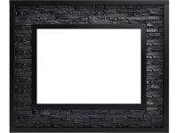 Портал Firelight Loft 30 камень черный/черная эмаль