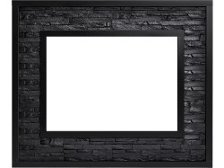 Портал Firelight Loft 30 камень черный/черная эмаль