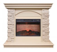 Каминокомплект RealFlame Elford STD/EUG/24/25'5/HL WT с очагом Irvine 24