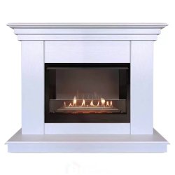 Каминокомплект Хорошие Камины Марс с очагом Firelight BFP/P-2520 белое дерево