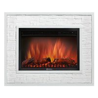 Каминокомплект Firelight Loft 30 с очагом Electrolux EFP/P-3020LS камень белый/белая эмаль