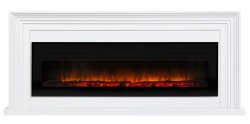 Каминокомплект Firelight Stretto Long с очагом Electrolux Infinity EFP/P-1600ULS белый