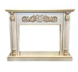 Портал Interflame Лорд бежевый с золотой патиной под очаги Foton 21-33/Panoramic 33