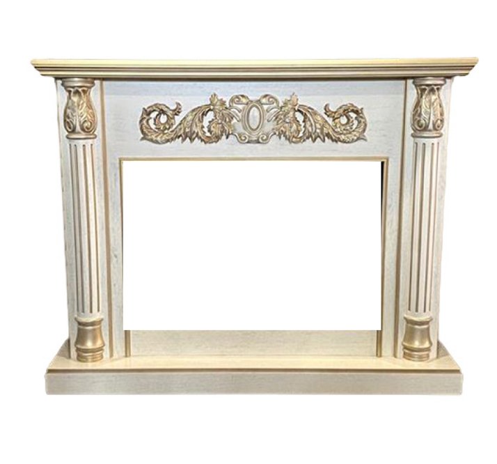 Портал Interflame Лорд бежевый с золотой патиной под очаги Foton 21-33/Panoramic 33