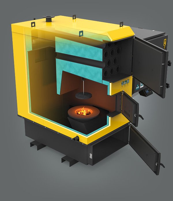 Напольный твердотопливный котел Pereko KSR Pro 200