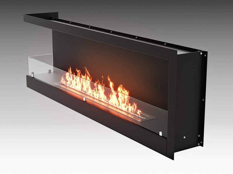 Встроенный биокамин Lux Fire Угловой 1500 SL левый угол