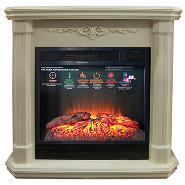 Каминокомплект Interflame Виелтон с очагом Foton 23 FX бежевый