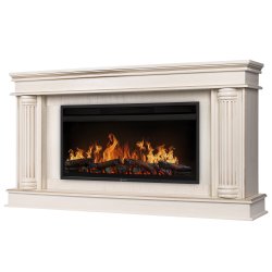 Каминокомплект Firelight Olympia 42/40/36 + очаг Electrolux EFP/P-4220LS слоновая кость с золотой патиной