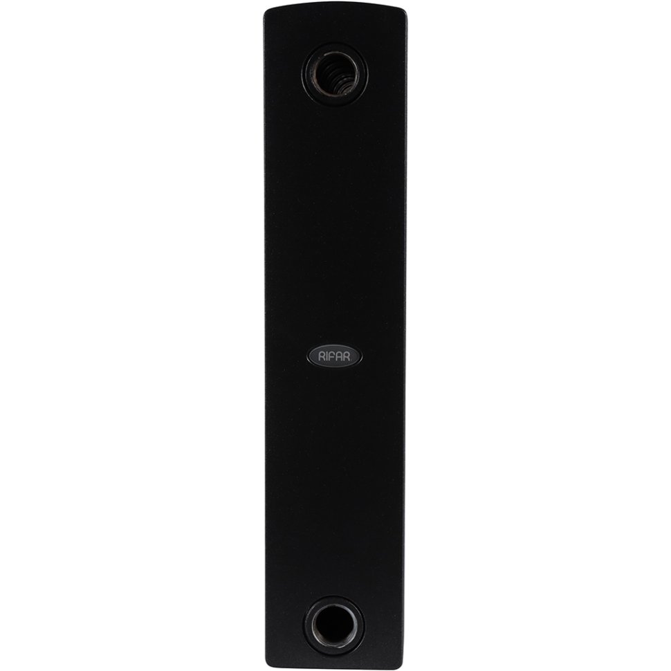 Биметаллический радиатор отопления Rifar Supremo 350 боковое подключение 10 секций антрацит