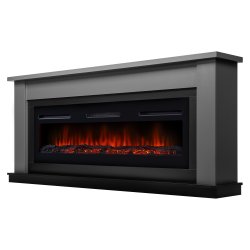 Каминокомплект Firelight Canto Long с очагом Electrolux Infinity EFP/P-1600ULS графит/черный