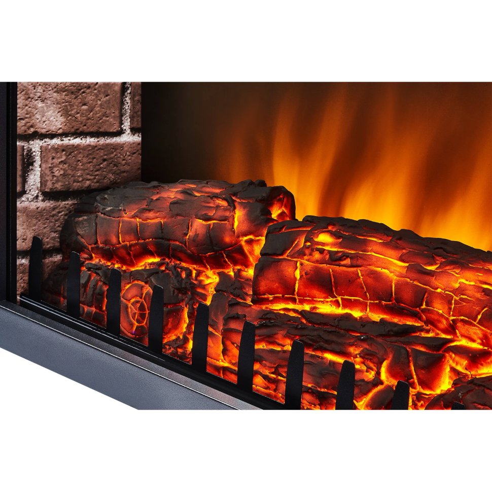 Каминокомплект Firelight Loft 30 с очагом Electrolux EFP/P-3020LS камень черный/черная эмаль