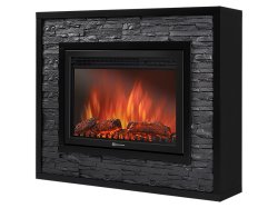 Каминокомплект Firelight Loft 30 с очагом Electrolux EFP/P-3020LS камень черный/черная эмаль