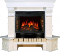 Каминокомплект Royal Flame Pierre Luxe сланец белый угловой c очагом Dioramic 25 FX