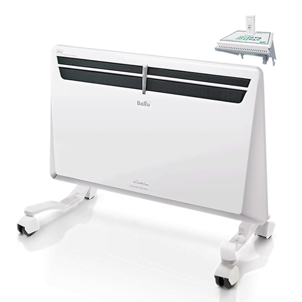 Электрический конвектор Ballu Transformer с блоком управления и шасси BEC/EVU-1000-М механический