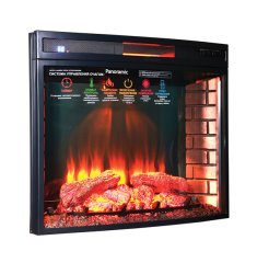 Каминокомплект Interflame Лексингтон махагон с очагом Panoramic 33 LED FX QZ