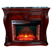 Каминокомплект Interflame Лексингтон махагон с очагом Panoramic 33 LED FX QZ