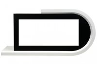 Портал Royal Flame Basel R под очаг Vision 42 белый с черным