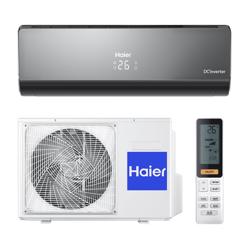 Сплит-система Haier AS09NS6ERA-B/1U09BS3ERA Lightera DC-Inverter black