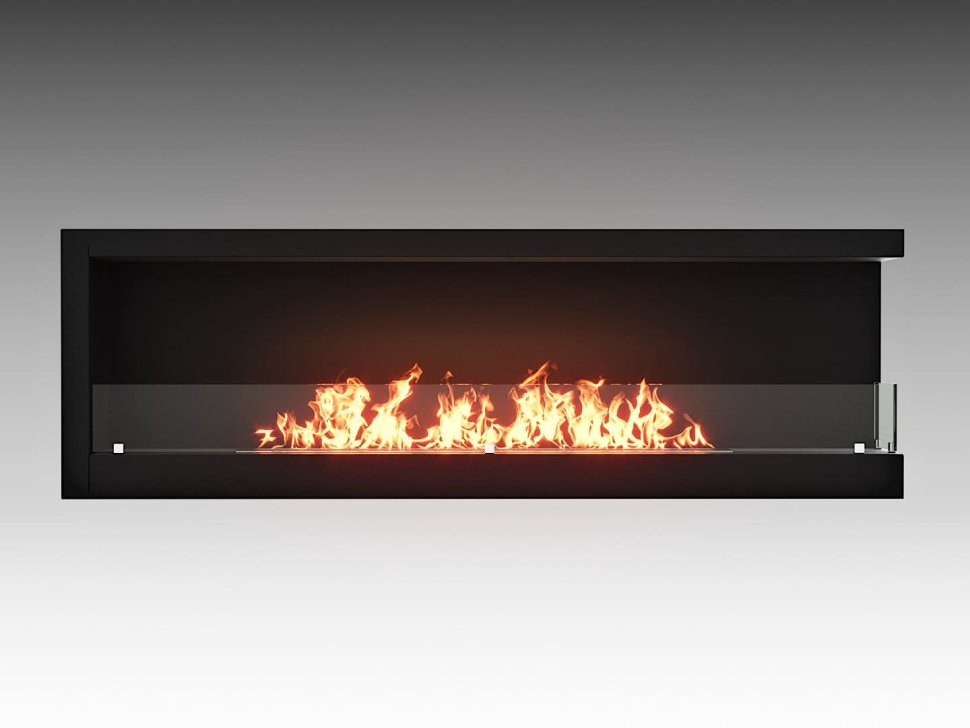 Встроенный биокамин Lux Fire Угловой 1500 SR правый угол
