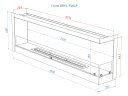 Встроенный биокамин Lux Fire Угловой 1500 SR правый угол