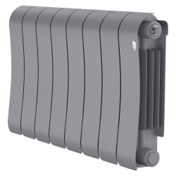 Биметаллический радиатор отопления Royal Thermo Infinity 300 8 секций Silver Satin