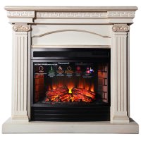 Каминокомплект Interflame Афина с очагом Panoramic 25 бежевый