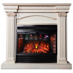 Каминокомплект Interflame Афина с очагом Panoramic 25 бежевый