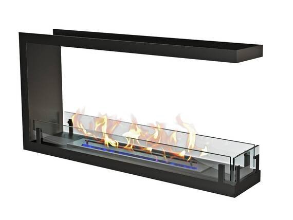 Биокамин торцевой сквозной Zefire Standart 900