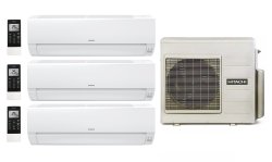 Мульти сплит-система на 3 комнаты 20+20+20 м2 Hitachi 3xRAK-18REF/RAM-53NE3F Multizone Comfort