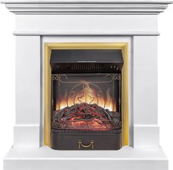 Каминокомплект Royal Flame California STD CRM (Разборный) с очагом Majestic FX M Brass санд сноу