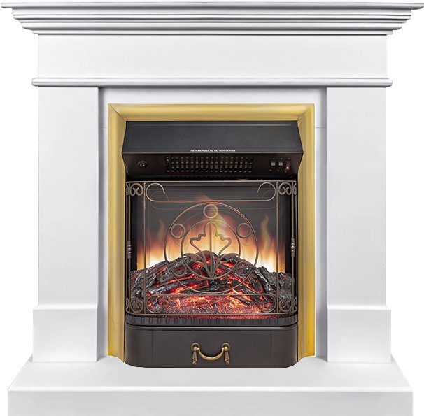 Каминокомплект Royal Flame California STD CRM (Разборный) с очагом Majestic FX M Brass санд сноу