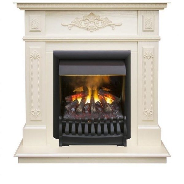 Каминокомплект RealFlame Lilian STD/EUG WT с очагом 3D Oregan