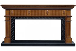 Портал Royal Flame Carlyle под очаг Vision 42 орех с черным