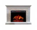Каминокомплект Interflame Сиена сланец белый с очагом Foton 26 LED FX QZ
