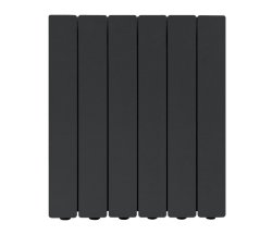 Алюминиевый радиатор отопления Fondital 500/100 Blitz Super B4  Black Coffee 6 секций