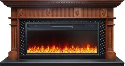 Каминокомплект Royal Flame Carlyle с очагом Vision 42 LED орех с черным