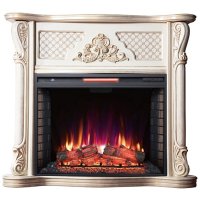 Каминокомплект Interflame Тауэр с очагом Antares 33 белый с зп