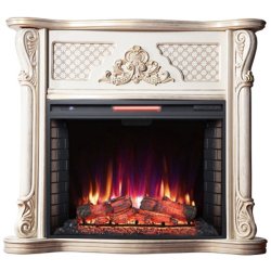 Каминокомплект Interflame Тауэр с очагом Antares 33 белый с зп