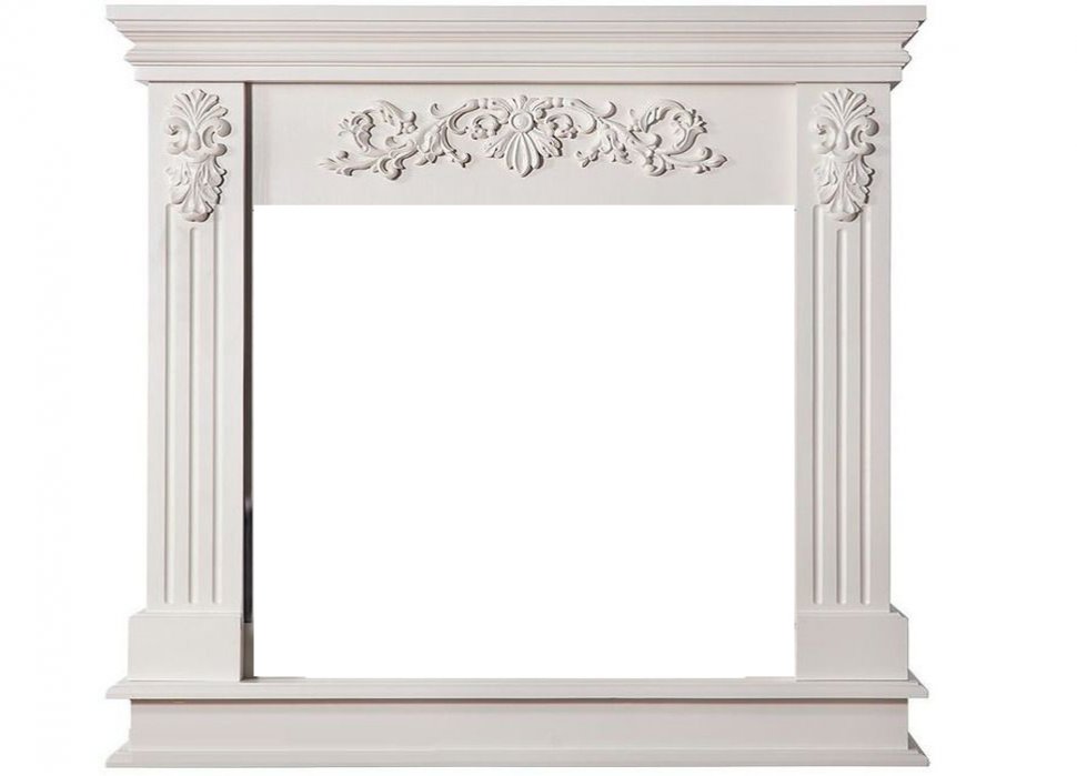 Портал Interflame Берта Люкс белый под очаг Foton 23 LED FX