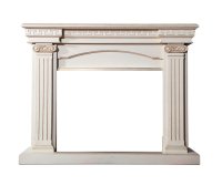 Портал Interflame Афина под очаг Antares 33 бежевый с золотой патиной