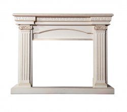 Портал Interflame Афина под очаг Antares 33 бежевый с золотой патиной