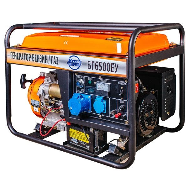 Газо-бензиновый электрогенератор Magnus БГ-6500ЕУ